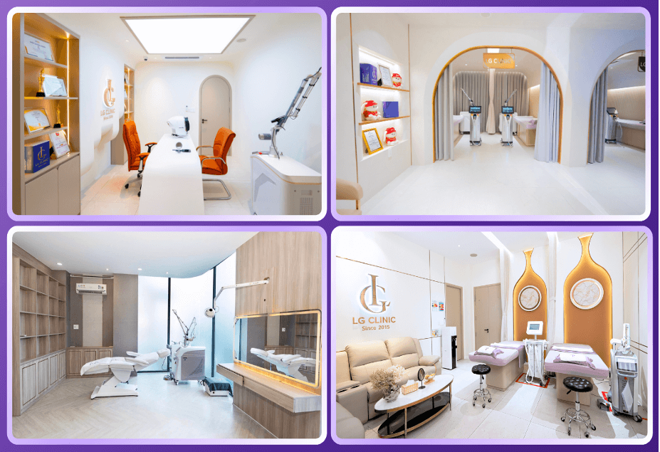 Không gian điều trị tại LG Clinic được thiết kế hiện đại và sang trọng